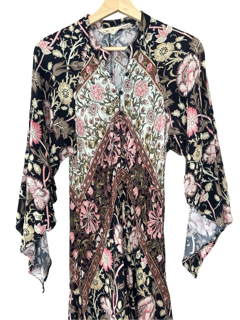 Jen's Pirate Booty Baroque Hyacinth Batwing Boho Maxi Dress - Picture 8 of 14